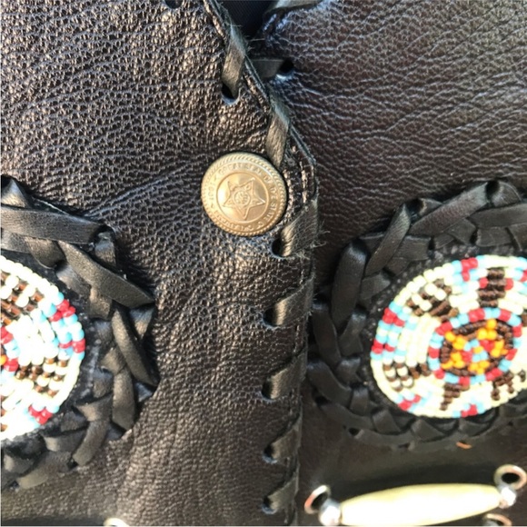 Like New! Fringed leather vest! - Picture 9 of 16